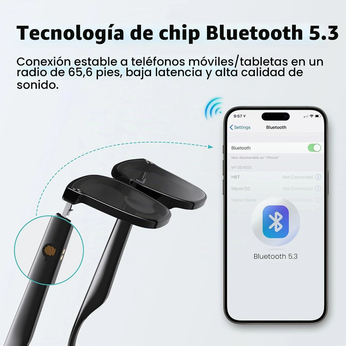 SunBlack Gafas Inteligentes con IA | Escucha Música y Responde Llamadas