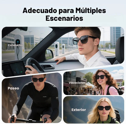 SunBlack Gafas Inteligentes con IA | Escucha Música y Responde Llamadas
