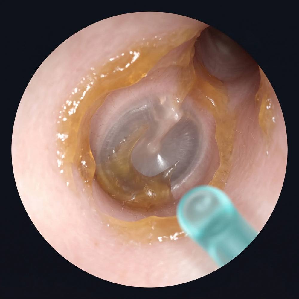 Adding earwax to ear canal