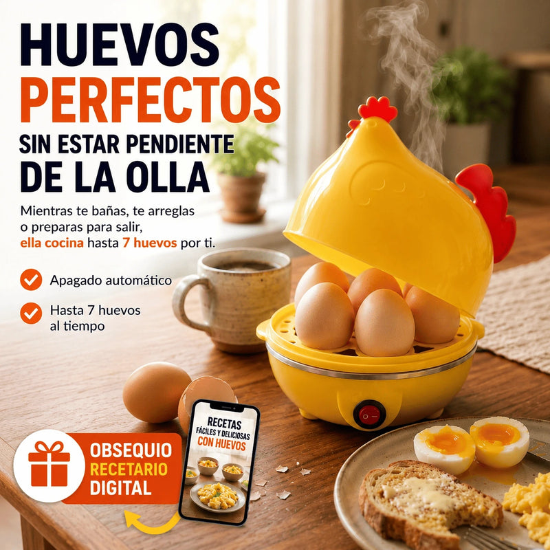 GALLINA HERVIDOR DE HUEVOS