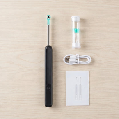 Limpiador de oídos con cámara, puntas de repuesto, cable USB-C y manual