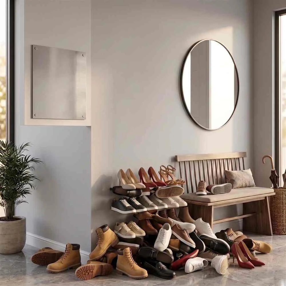Zapatos desordenados antes de organizar WebP